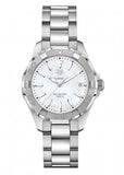 Tag Heuer Aquaracer Mother of Pearl Dial Silver Steel Strap Watch for Women - WBD131A.BA0748 Authentic Buy Shop Now