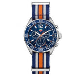 Tag Heuer Formula 1 Quartz Chronograph Blue Dial Two Tone NATO Strap Watch for Men - CAZ1010.FC8196 Authentic Buy Shop Now