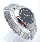 Guess Crystalline Diamonds Black Dial Silver Steel Strap Watch for Women - GW0114L1 Authentic Buy Shop Now