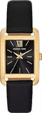 Michael Kors Monroe Three Hand Black Dial Black Leather Strap Watch for Women - MKO1027 Authentic Buy Shop Now