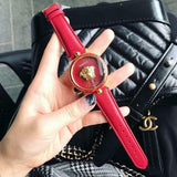 Versace Palazzo Empire Red Dial Red Leather Strap Watch for Women - VCO120017 Authentic Buy Shop Now