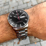 Mido Commander II Automatic Chronometer Grey Dial Silver Steel Strap Watch For Men - M021.431.11.061.00 Authentic Buy Shop Now