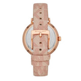 Michael Kors Jayne Three Hand Rose Gold Dial Pink Leather Strap Watch For Women - MK7130 Authentic Buy Shop Now