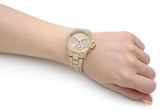 Michael Kors Everest Chronograph Crystals Gold Dial Gold Steel Strap Watch For Women - MK7254 Authentic Buy Shop Now
