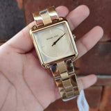Michael Kors Lake Quartz White Dial Gold Steel Strap Watch For Women - MK3644 Authentic Buy Shop Now