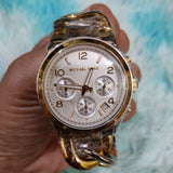 Michael Kors Runway White Dial Two Tone Steel Strap Watch for Women - MK3199 Authentic Buy Shop Now