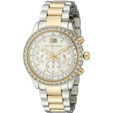 Michael Kors Brinkley Chronograph Silver Dial Two Tone Steel Strap Watch for Women - MK6188 Authentic Buy Shop Now
