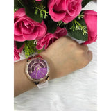 Michael Kors Lauryn Pink Dial Rose Gold Steel Strap Watch for Women - MK3722 Authentic Buy Shop Now