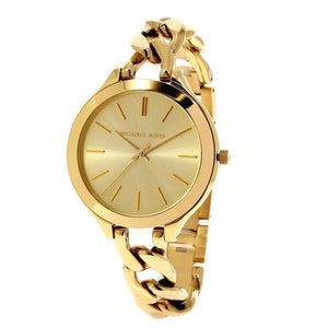 Michael Kors Runway Gold Dial Gold Steel Strap Watch for Women - MK3222 Authentic Buy Shop Now