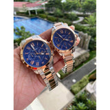 Fossil Grant Chronograph Blue Dial Two Tone Steel Strap Watch for Men - FS5024 Authentic Buy Shop Now