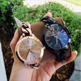 Michael Kors Slim Runway Black Dial Black Steel Strap Watch for Women - MK3317 Authentic Buy Shop Now