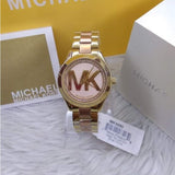 Michael Kors Mini Slim Runway Rose Gold Dial Two Tone Steel Strap Watch for Women - MK3650 Authentic Buy Shop Now