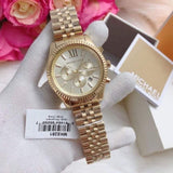 Michael Kors Lexington Gold Dial Gold Steel Strap Watch for Men - MK8281 Authentic Buy Shop Now