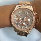 Michael Kors Lexington Rose Gold Dial Rose Gold Stainless Steel Strap Watch for Men - MK8580 Authentic Buy Shop Now
