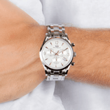 Hugo Boss Jet Silver Dial Two Tone Steel Strap Watch for Men - 1513385 Authentic Buy Shop Now