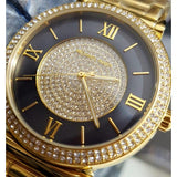 Michael Kors Catlin Black Dial Gold Steel Strap Watch for Women - MK3338 Authentic Buy Shop Now