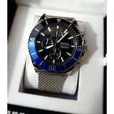 Hugo Boss Ocean Edition Black Dial Silver Mesh Strap Watch for Men - 1513742 Authentic Buy Shop Now