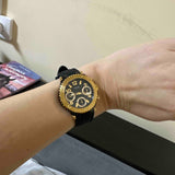Guess Cosmic Multifunction Black Dial Black Silicone Strap Watch For Women - GW0466L1 Authentic Buy Shop Now