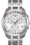 Tissot Couturier Chronograph White Dial Silver Steel Strap Watch For Men - T035.617.11.031.00 Authentic Buy Shop Now