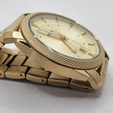 Fossil Machine Gold Dial Gold Steel Strap Watch for Men - FS5264 Authentic Buy Shop Now