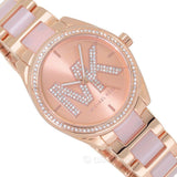 Michael Kors Janelle Analog Rose Gold Dial Two Tone Steel Strap Watch For Women - MK4731 Authentic Buy Shop Now