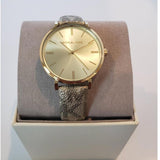 Michael Kors Addyson Quartz Gold Dial Gold Leather Strap Watch for Women - MK2952 Authentic Buy Shop Now