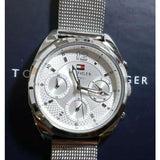 Tommy Hilfiger Mia Silver Dial Silver Mesh Bracelet Watch for Men - 1781628 Authentic Buy Shop Now