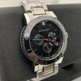 Burberry The City Black Dial Silver Steel Strap Watch for Men - BU9380 Authentic Buy Shop Now