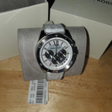 Michael Kors Brecken Chronograph Silver Dial White Leather Strap Watch For Men - MK8949 Authentic Buy Shop Now