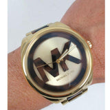 Michael Kors Janelle Three-Hand Gold Dial Two Tone Steel Strap Watch For Women - MK7136 Authentic Buy Shop Now