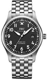 IWC Pilot’s Watch Mark XVIII Black Dial Silver Steel Strap Watch for Men - IW327015 Authentic Buy Shop Now
