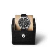 IWC Pilot's Watch Chronograph Black Dial Black Leather Strap Watch for Men - IW377709 Authentic Buy Shop Now