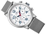 Tommy Hilfiger Jake Quartz White Dial Silver Mesh Bracelet Watch for Men - 1791233 Authentic Buy Shop Now