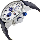 Tommy Hilfiger Jackson Silver Dial Black Leather Strap Watch for Men - 1791240 Authentic Buy Shop Now