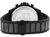 Tommy Hilfiger Clark Chronograph Black Dial Black Steel Strap Watch For Men - 1792081 Authentic Buy Shop Now