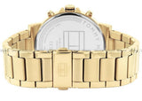 Tommy Hilfiger Tyson Chronograph Gold Dial Gold Steel Strap Watch For Men - 1710611 Authentic Buy Shop Now