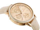 Tommy Hilfiger Carly Cream Dial Cream Leather Strap Watch for Women -1781789 Authentic Buy Shop Now