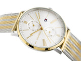 Tommy Hilfiger Jenna Quartz White Dial Two Tone Mesh Bracelet Watch for Women - 1782074 Authentic Buy Shop Now