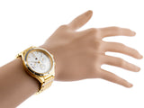 Tommy Hilfiger Eve Chronograph Quartz White Dial Gold Steel Strap Watch For Women - 1782278 Authentic Buy Shop Now