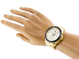 Tommy Hilfiger Luke Chronograph White Dial Gold Steel Strap Watch for Men - 1791121 Authentic Buy Shop Now
