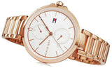 Tommy Hilfiger Angela Quartz White Dial Rose Gold Steel Strap Watch for Women - 1782124 Authentic Buy Shop Now