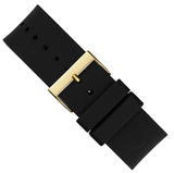 Guess King Quartz Crystals Gold Dial Black Silicone Strap Watch For Men - GW0537G2 Authentic Buy Shop Now