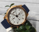 Guess Marina Multifunction White Dial Blue Rubber Strap Watch for Women - W1025L4 Authentic Buy Shop Now