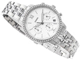 Fossil Neutra Chronograph Silver Dial Silver Steel Strap Watch for Women - ES5217 Authentic Buy Shop Now