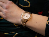 Fossil Stella Sport Multifunction Rose Gold Dial Rose Gold Steel Strap Watch for Women - ES5106 Authentic Buy Shop Now