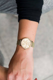 Hugo Boss Infinity Gold Dial Gold Mesh Bracelet Watch for Women - 1502520 Authentic Buy Shop Now