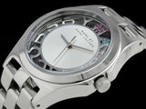 Marc Jacobs Henry Skeleton Silver Dial Silver Steel Strap Watch for Women - MBM3262 Authentic Buy Shop Now