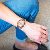 Michael Kors Runway Chronograph Rose Gold Dial Rose Gold Steel Strap Watch For Women - MK7324 Authentic Buy Shop Now