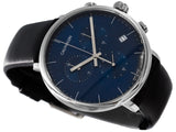 Calvin Klein High Noon Chronograph Blue Dial Black Leather Strap Watch for Men - K8M271CN Authentic Buy Shop Now