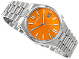 Citizen Tsuyosa Automatic Orange Dial Silver Steel Strap Watch For Men - NJ0151-88Z Authentic Buy Shop Now